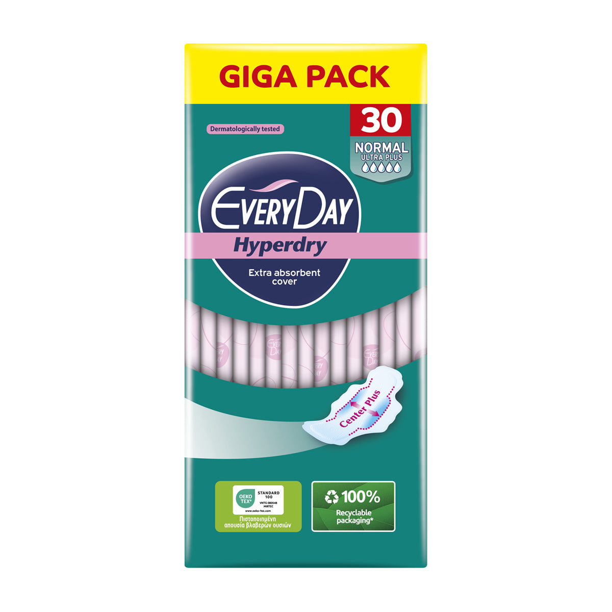 EveryDay Giga Pack Sanitary Pads Hyperdry Normal Ultra Plus 30pcs